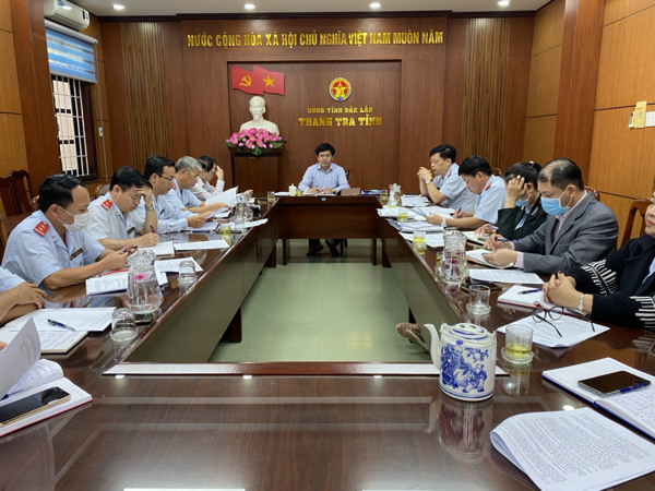 Thanh tra tỉnh Đắk Lắk giao ban công tác tháng 12/2021 và phương hướng nhiệm vụ tháng 01 năm 2022
