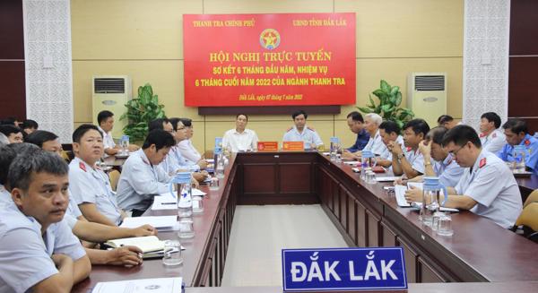 Hội nghị trực tuyến sơ kết 6 tháng đầu năm ngành Thanh tra