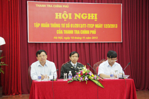 Tập huấn Thông tư 01 quy định về hoạt động theo dõi, đôn đốc, kiểm tra việc thực hiện kết luận, kiến nghị, quyết định xử lý về thanh tra