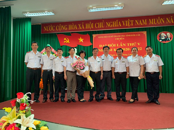 Đại hội Chi bộ 4 thuộc Đảng bộ Thanh tra tỉnh Đắk Lắk nhiệm kỳ 2020-2022.
