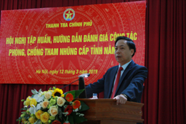 Tập huấn đánh giá công tác phòng, chống tham nhũng cấp tỉnh năm 2018
