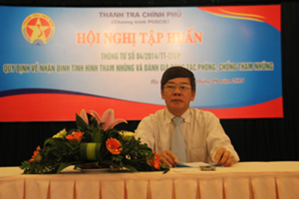 Tập huấn Thông tư chống tham nhũng 04/2014/TT-TTCP quy đinh về nhận định tình hình tham nhũng và đánh giá công tác phòng, chống tham nhũng khu vực phía Bắc