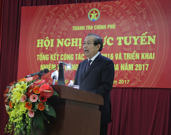 Hội nghị trực tuyến tổng kết công tác Thanh tra 2016