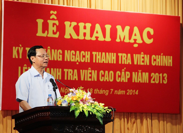 Khai mạc kỳ thi nâng ngạch Thanh tra viên cao cấp