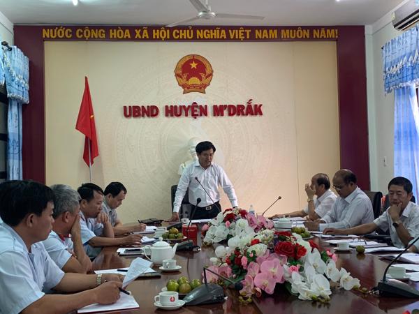 Công bố Quyết định thanh tra tại Uỷ ban nhân dân huyện M’Drắk
