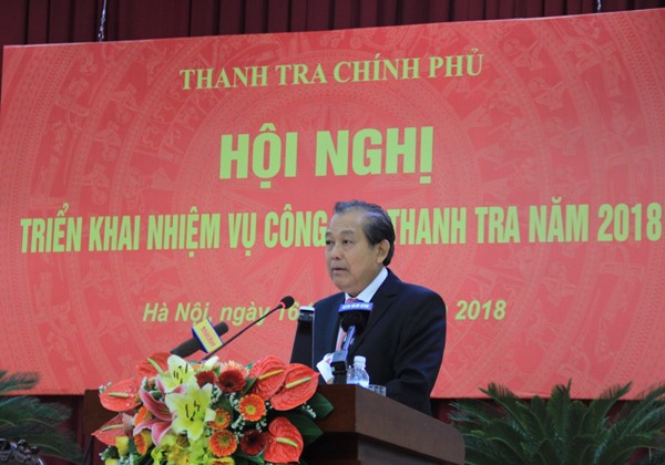 Thanh tra Chính phủ tổng kết công tác thanh tra năm 2017 và triển khai nhiệm vụ năm 2018