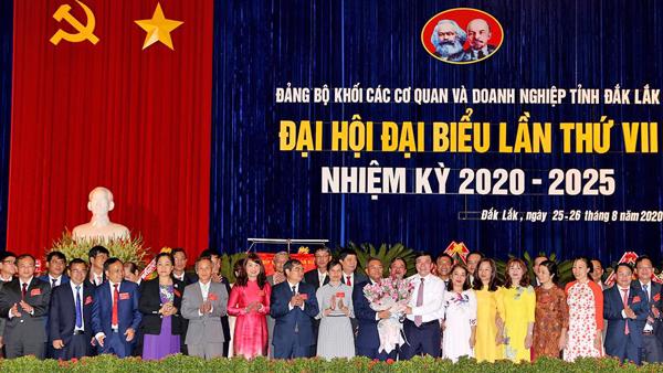 Bế mạc Đại hội đại biểu Đảng bộ Khối các cơ quan và doanh nghiệp tỉnh lần thứ VII, nhiệm kỳ 2020 - 2025