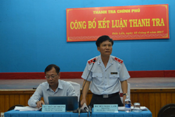 Công khai Kết luận thanh tra Dự án đầu tư xây dựng chợ trung tâm TP Buôn Ma Thuột